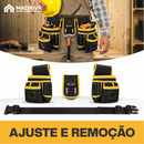 Escada Telescópica Dobrável Multifuncional de Aço Carbono + BRINDE: Bolsa De Ferramentas Multifuncional - COMPRE 1 LEVE 2