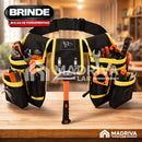 Escada Telescópica Dobrável Multifuncional de Aço Carbono + BRINDE: Bolsa De Ferramentas Multifuncional - COMPRE 1 LEVE 2