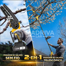 Motosserra Elétrica Portátil Com 4 Baterias 21v Bivolt + BRINDE: Bolsa de Ferramentas Multiuso - COMPRE 1 LEVE 2