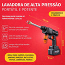 Lava Jato de Alta Pressão Portátil Vapmax Com 4 Baterias 96v + BRINDE: Kit Toalhas de Microfibra - COMPRE 1 LEVE 2