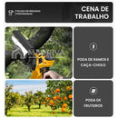 Motosserra Elétrica Portátil Com 4 Baterias 21v Bivolt + BRINDE: Bolsa de Ferramentas Multiuso - COMPRE 1 LEVE 2