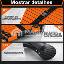 Escada Telescópica Dobrável Multifuncional de Aço Carbono + BRINDE: Bolsa De Ferramentas Multifuncional - COMPRE 1 LEVE 2