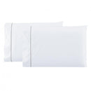 Jogo de Lençol  4 Peças Percal 400 Fios Ponto Palito Branco